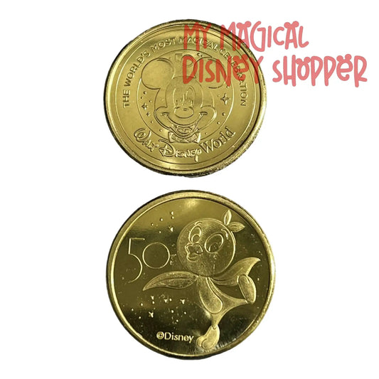 Orange Bird Walt Disney World 50th Gold Medallion