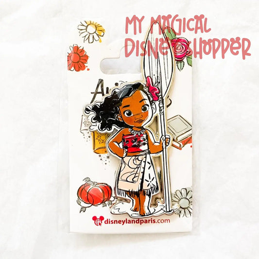 Disneyland Paris Animator's Series Moana with Oar Pin