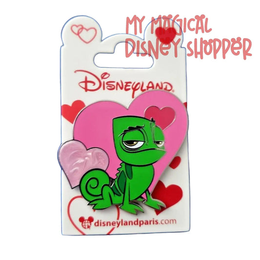 Pascal with Hearts Tangled Disney Disneyland Paris Pin  - Valentine's Day 2022