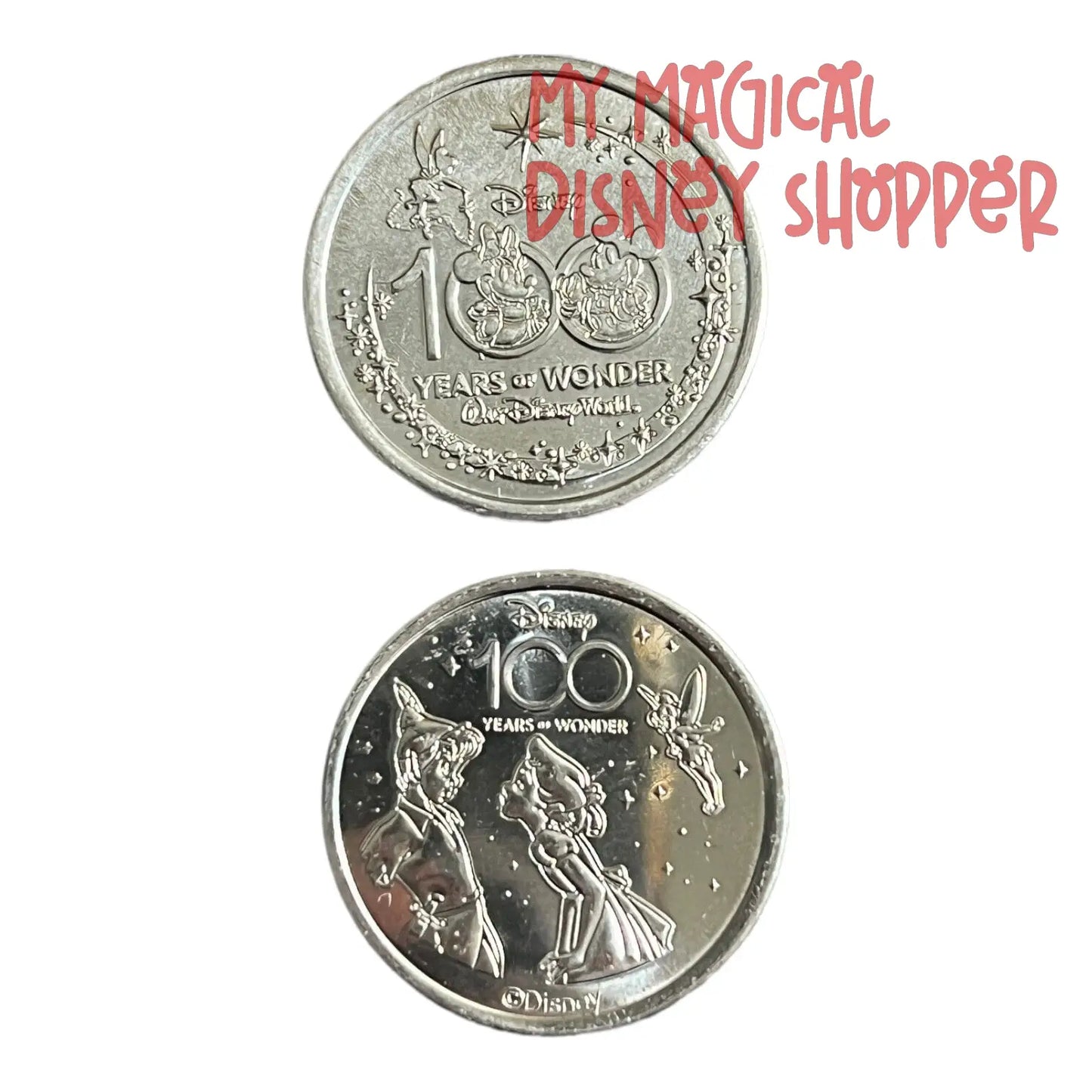 Peter Pan & Wendy Disney 100 Silver Medallion