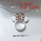 Silver Minnie Mouse Love is Bowtiful Necklace
