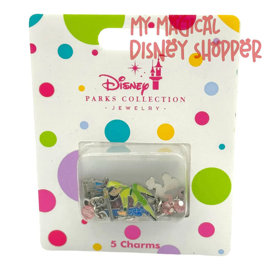 Disney Park Collection 5 Charms - Mulan, Forky, Cinderella Castle, Bo Peep