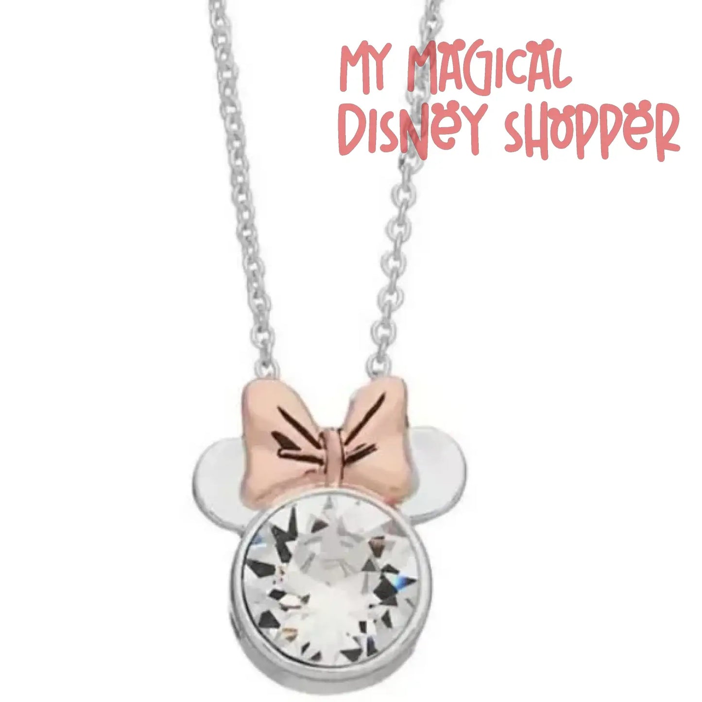 Disney's Silver You'll Forever Be My Minnie Necklace