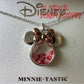 Red Minnie Mouse Minnie-Tastic Fine Silver Plated Crystal Necklace