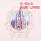 Pink Cinderella Castle Fashion T-Shirt for Women - Walt Disney World 50th Anniversary