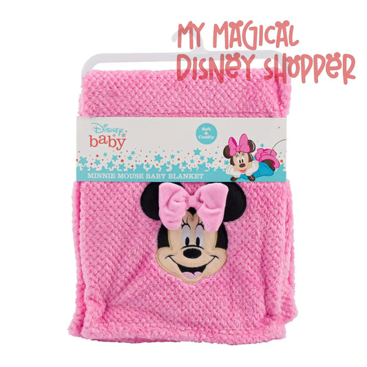Pink Minnie Mouse Baby Blanket