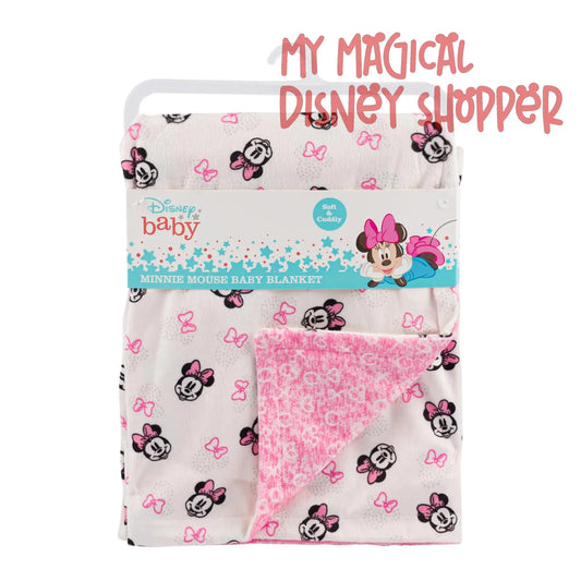 Pink Minnie Mouse Baby Blanket