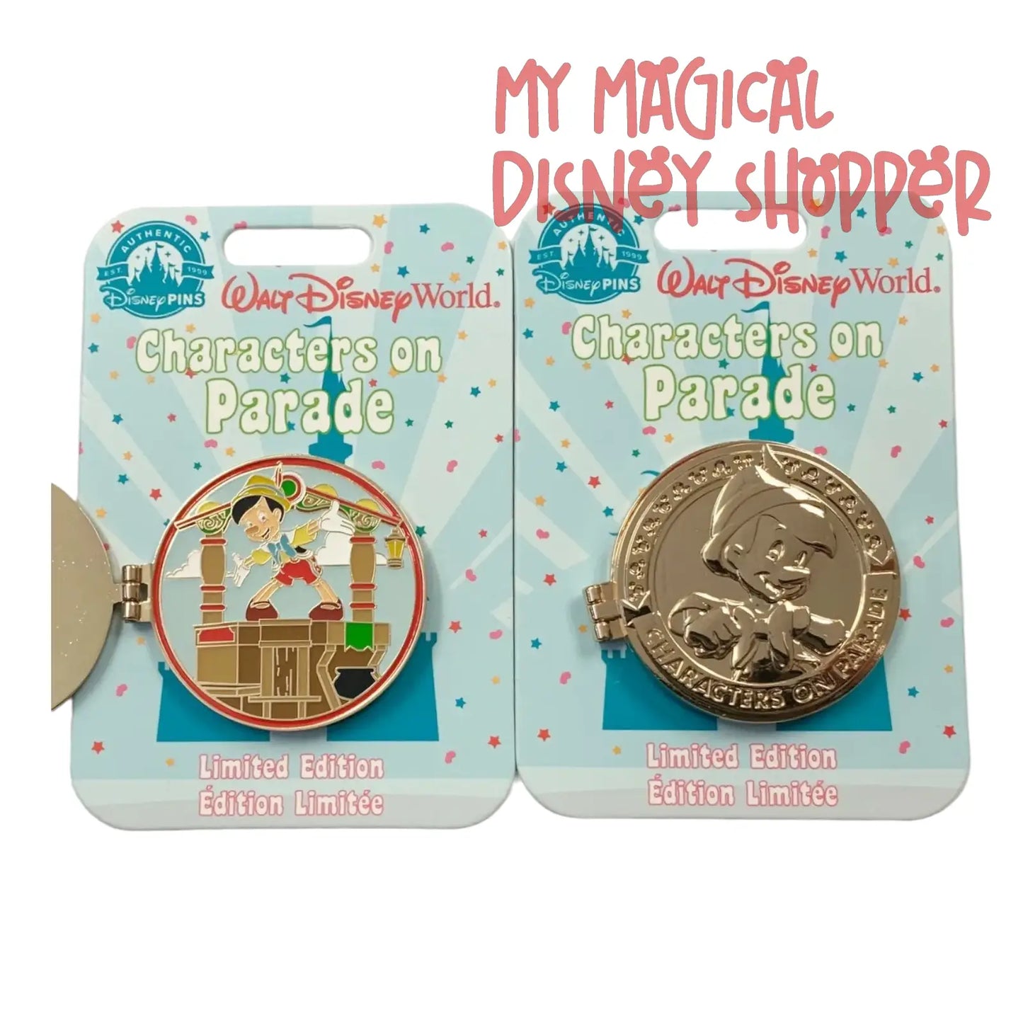 Pinocchio Characters On Parade Pin - Limited Edition