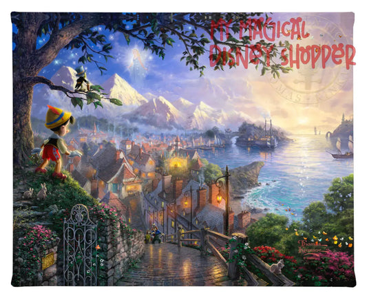 Pinocchio Wishes Upon a Star - 8" x 10" Gallery Wrapped Canvas