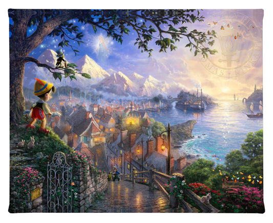 Pinocchio Wishes Upon a Star - 8" x 10" Gallery Wrapped Canvas