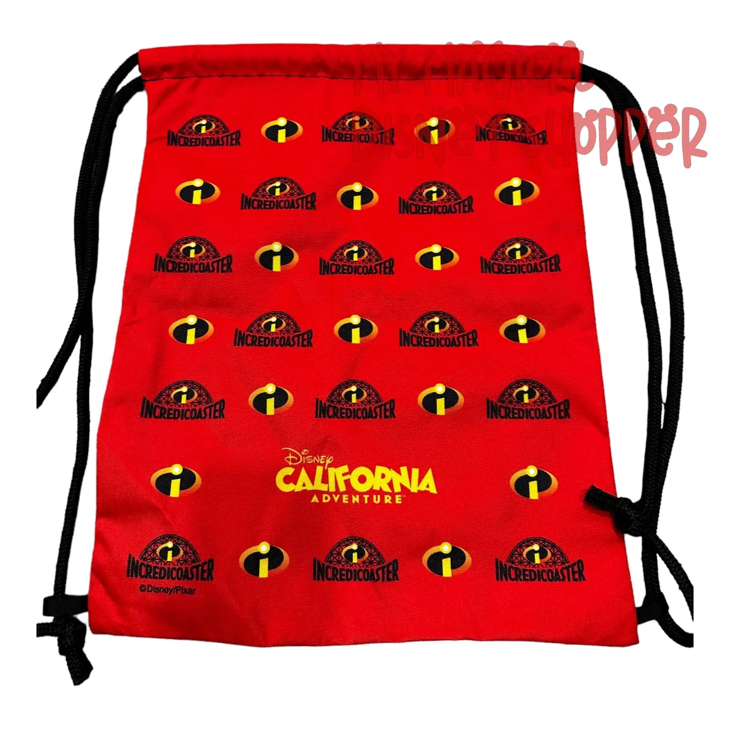 Pixar Pier & Disney California Adventure Drawstring Media Bag