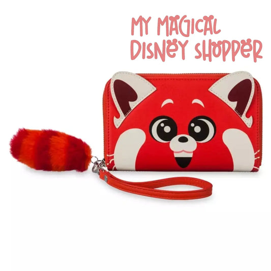 Pixar Turning Red Panda Cosplay Zip Around Wallet Disney Loungefly Wallet