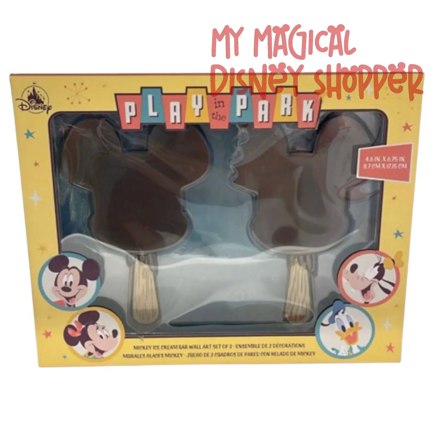Play in the Park Mickey Ice Cream Bar Wall Art Set