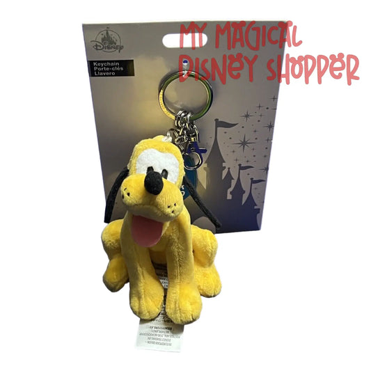 Pluto Plush Keychain With Pet Bowl Charm