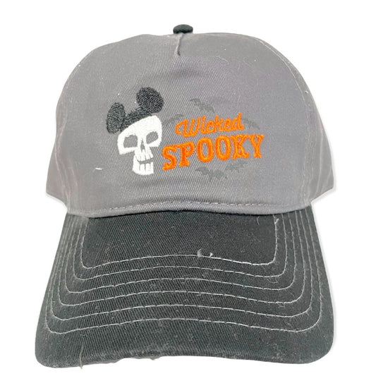 Wicked Spooky Skull with Mickey Ears Baseball Hat