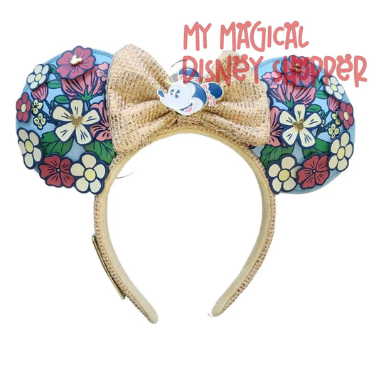 Port Orleans Riverside Resort Floral Disney Minnie Ear Headband