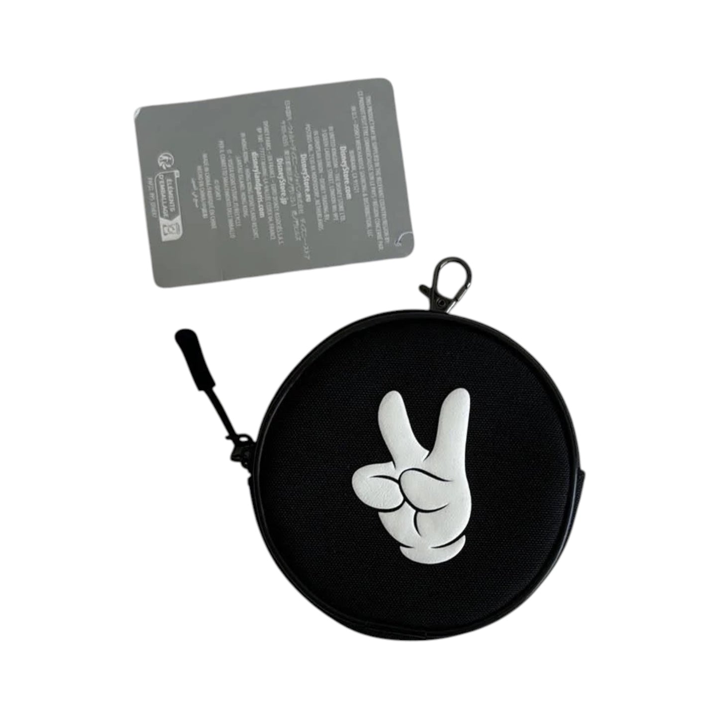 Walt Disney World Mickey Peace Sign Round Travel Case ✌️🐭✨