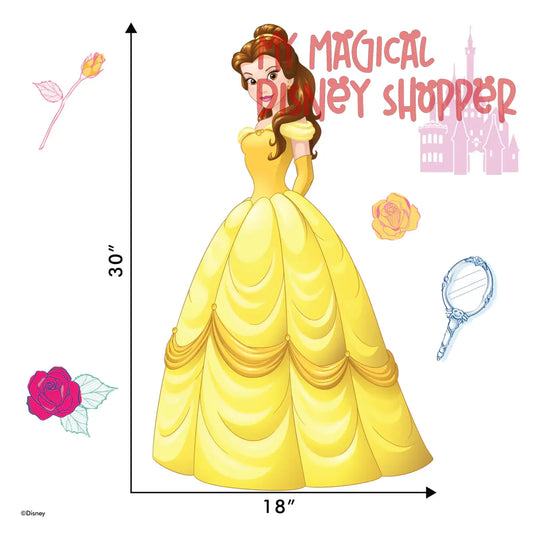 Princess Belle Interactive Wall Decal