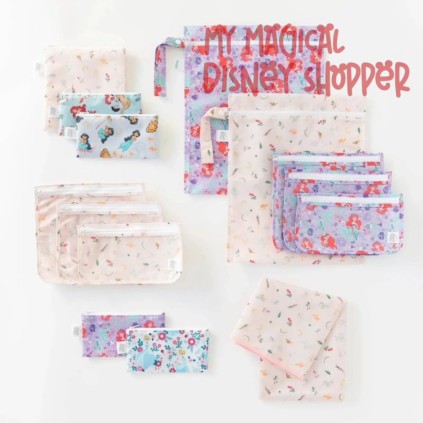 Princess Reusable Snack Bag, Small 2-Pack