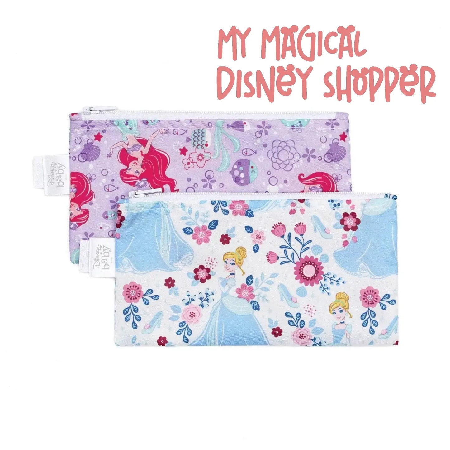 Princess Reusable Snack Bag, Small 2-Pack