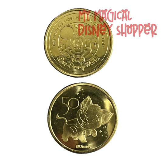 Pua Walt Disney World 50th Gold Medallion - Moana