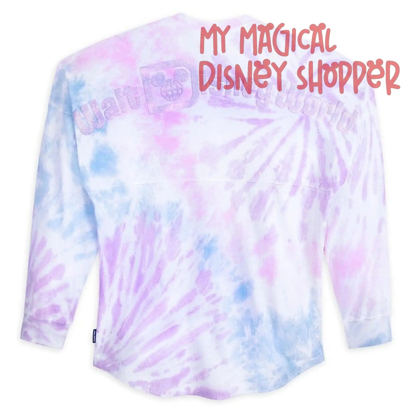 Purple and Blue Walt Disney World Pastel Tie Dye Adult Spirit Jersey