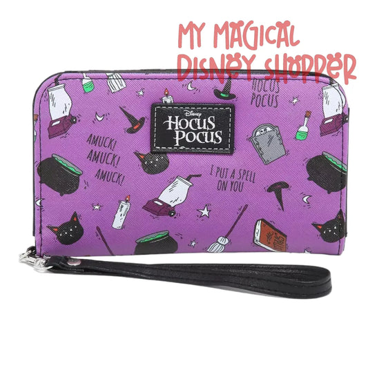 Purple Hocus Pocus Tech Pocket Wallet