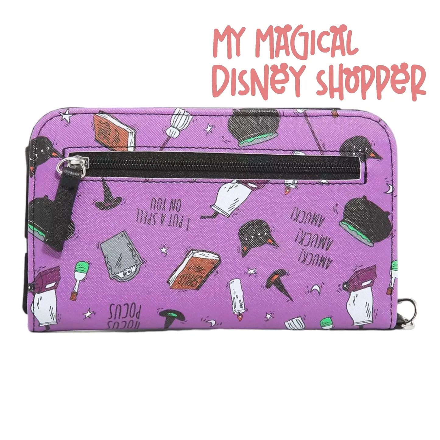 Purple Hocus Pocus Tech Pocket Wallet