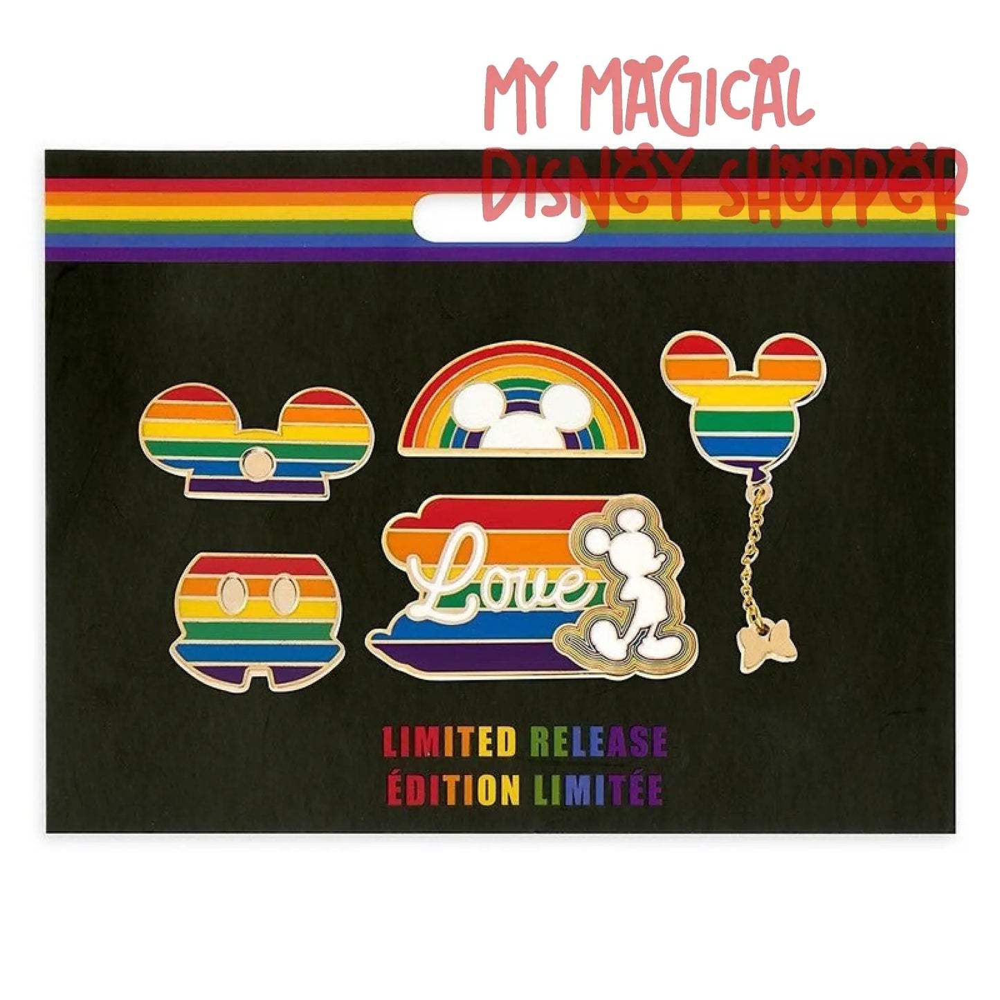 Rainbow Disney Collection Mickey Mouse Disney Five Pin Set - Limited Release