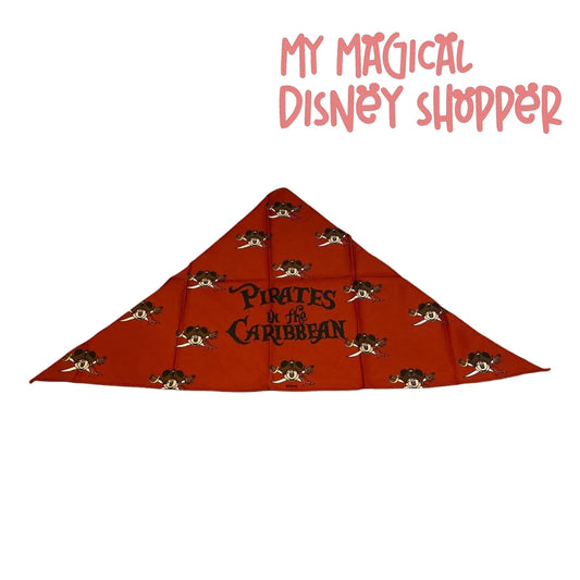 Red Disney Cruise Line Pirates in the Caribbean Party Pirate Mickey Bandana