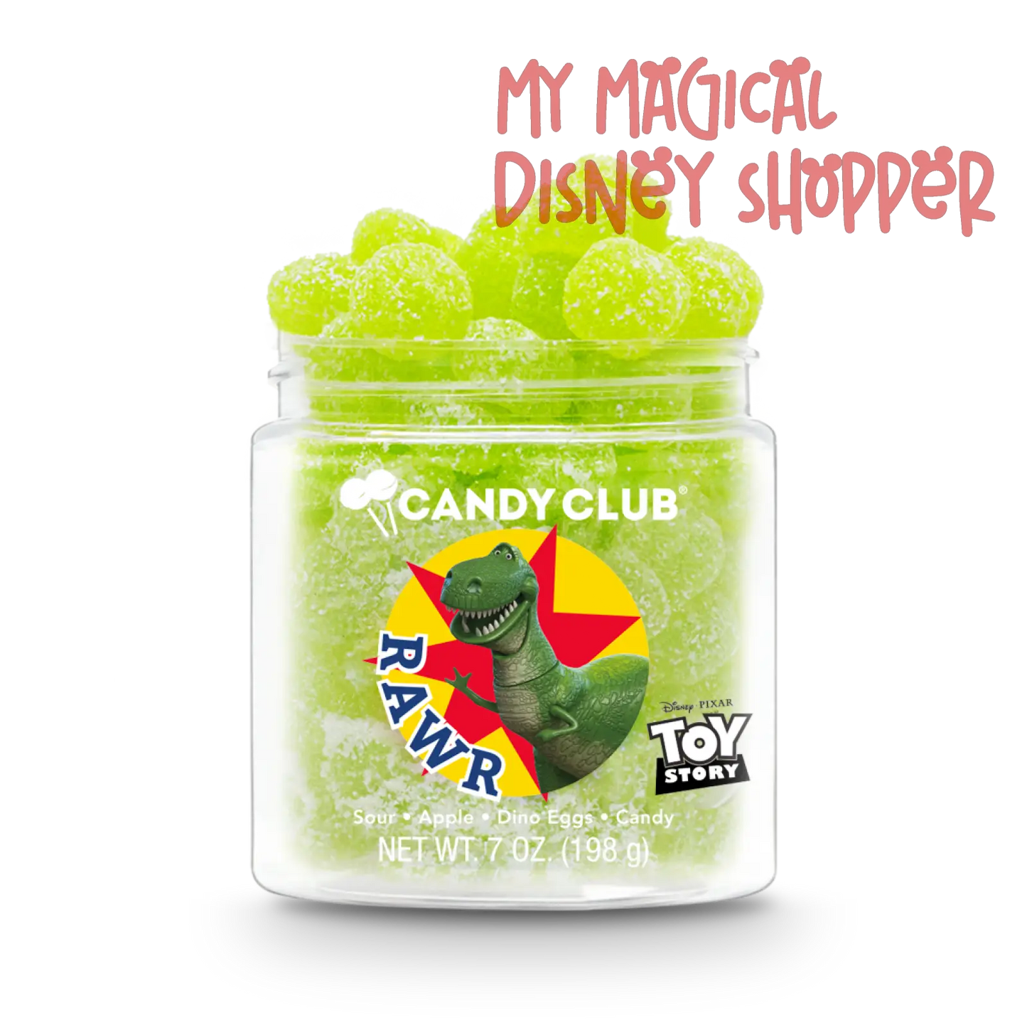 Rex Sour Apple Dino Eggs Candy - Toy Story