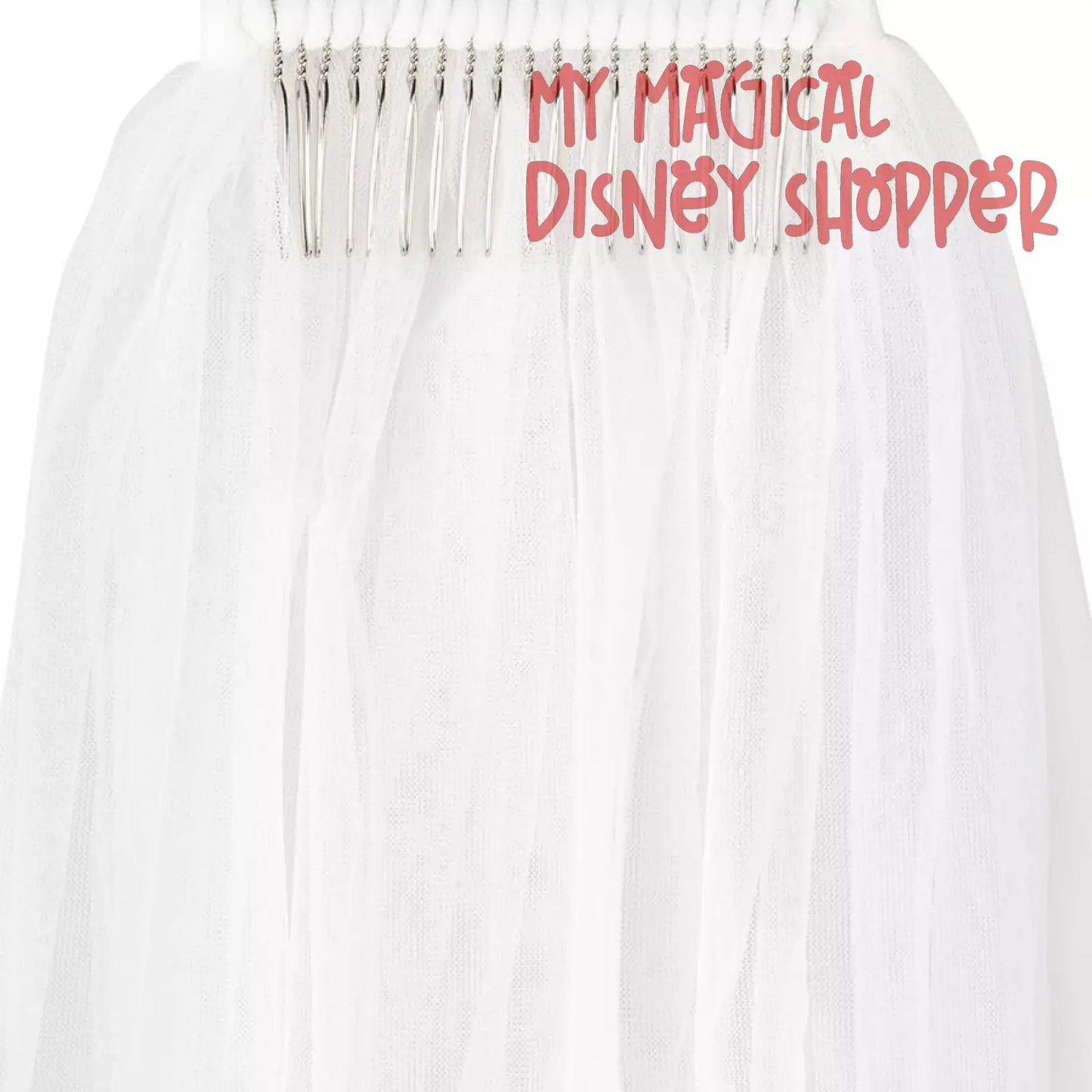 Rhinestone Minnie Mouse Ear Veil Headband for Adults by Vera Wang - Limited Release