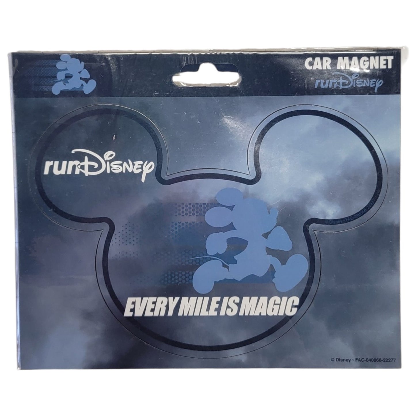 runDisney Mickey Mouse-Shaped Magnet – 3.5" x 5" 🏃🐭🏰✨