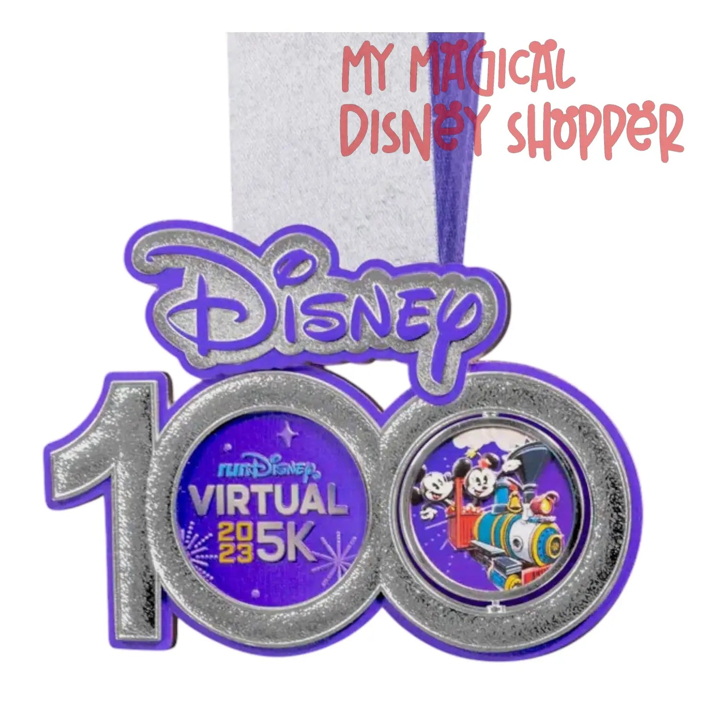 runDisney 100 2023 Virtual 5k Medal