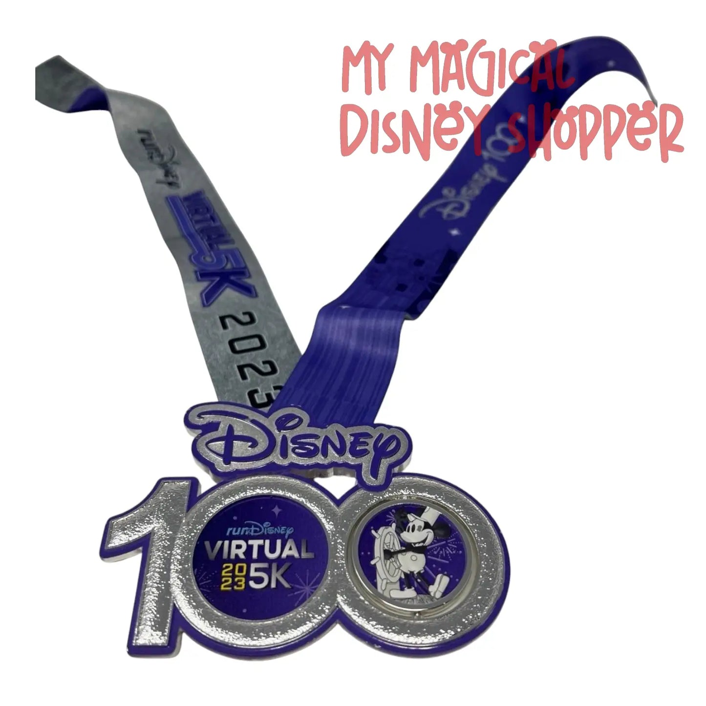 runDisney 100 2023 Virtual 5k Medal