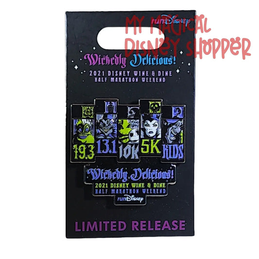 RunDisney Wickedly Delicious! 2021 Disney Wine and Dine Half Marathon Weekend Race Pin