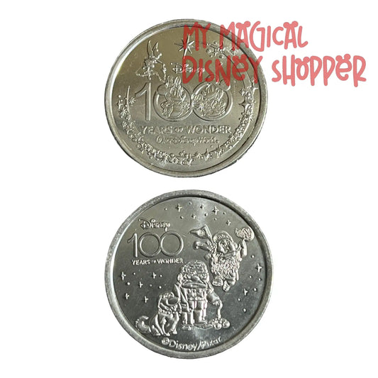 Russell, Carl, and Dug from Up! Disney 100 Silver Medallion