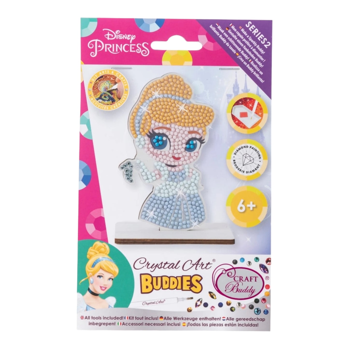 Diamond Dots Disney Cinderella Diamond Figure Kit