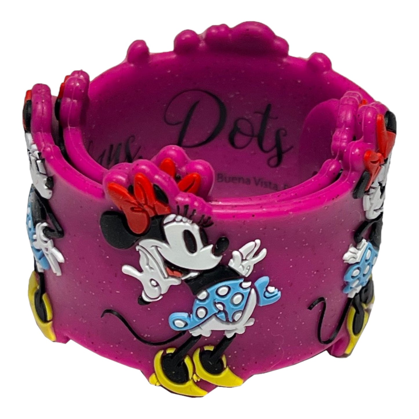 Minnie Mouse Disney Slap Bracelet - Bows Ears Dots & Heels