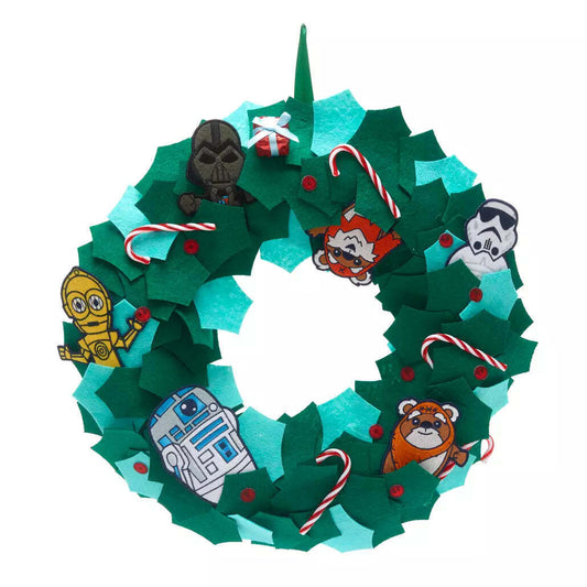 Star Wars Characters Christmas Holiday Door Wreath Decor Disney Parks
