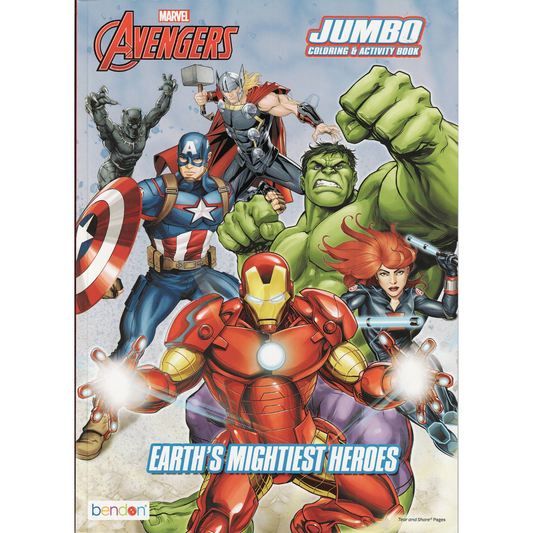Marvel Avengers Jumbo Coloring & Activity Book - Earth's Mightiest Heroes
