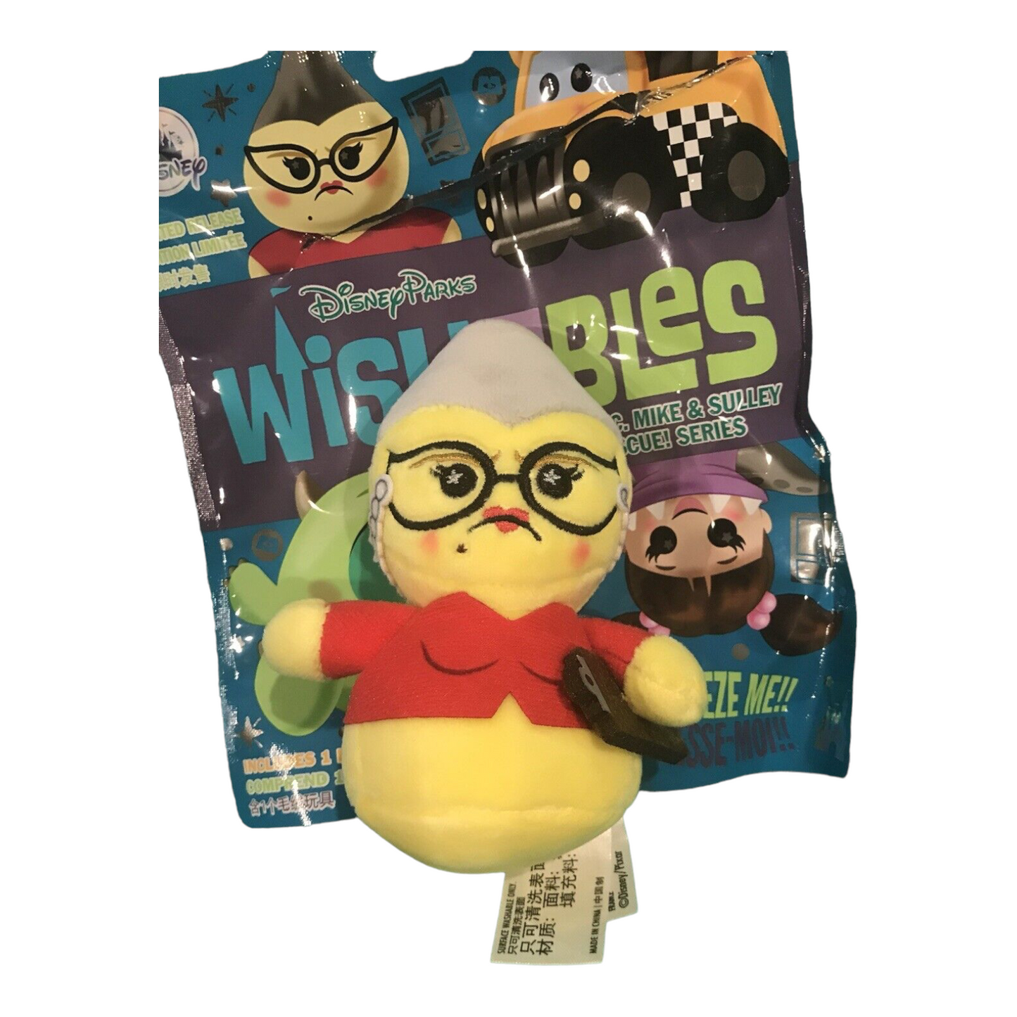 Roz - Monsters, Inc. Mike & Sulley to the Rescue! Series Wishables Mystery Plush -Limited Release