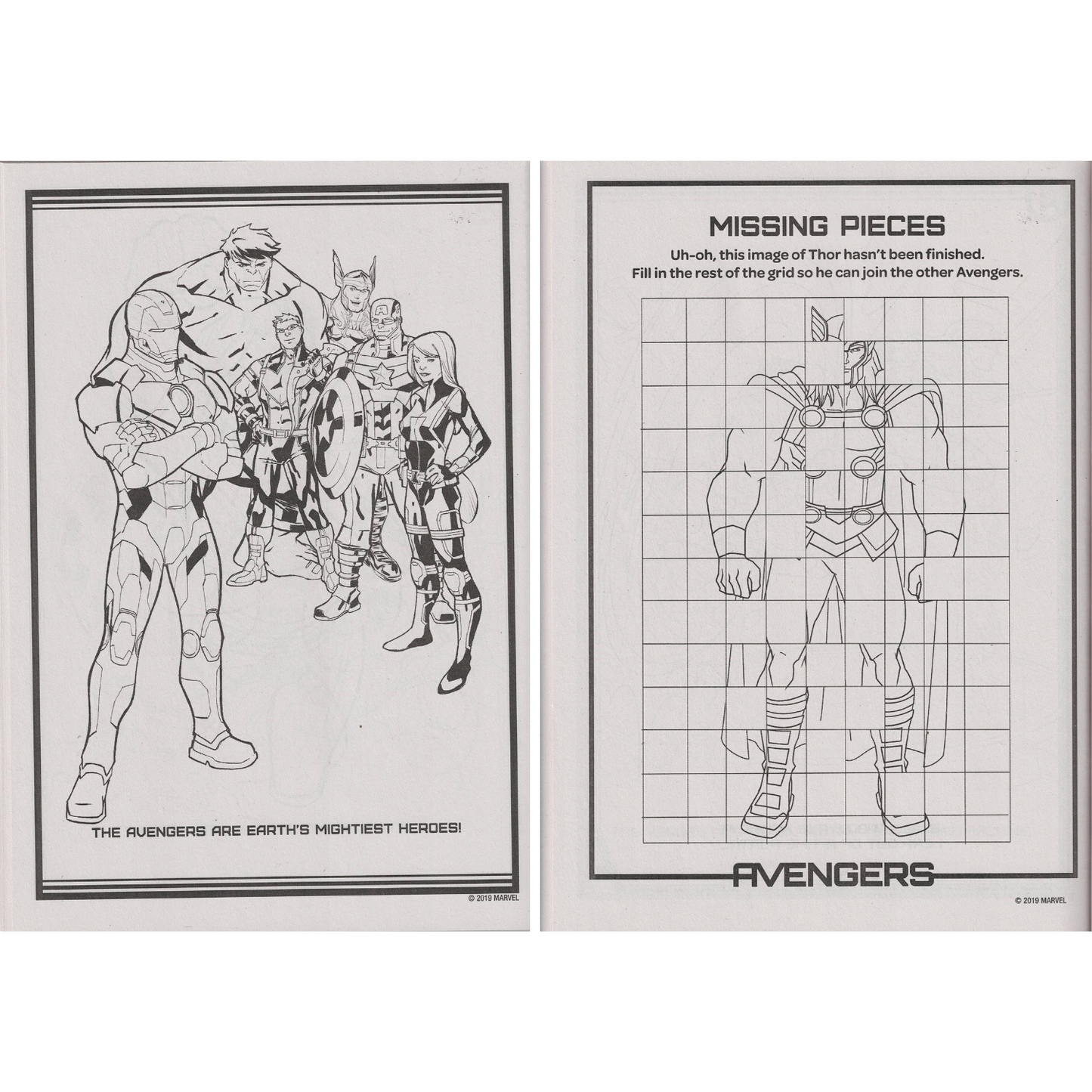 Marvel Avengers Jumbo Coloring & Activity Book - Earth's Mightiest Heroes