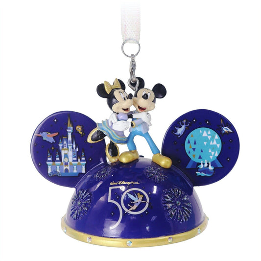 50th Anniversary Walt Disney World Disney Ears Hat Ornament