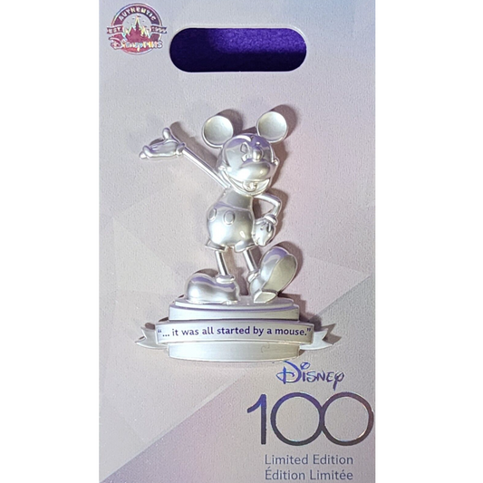 It Was All Started By A Mouse Disney 100 Years Of Wonder LE Pin - Limited Edition