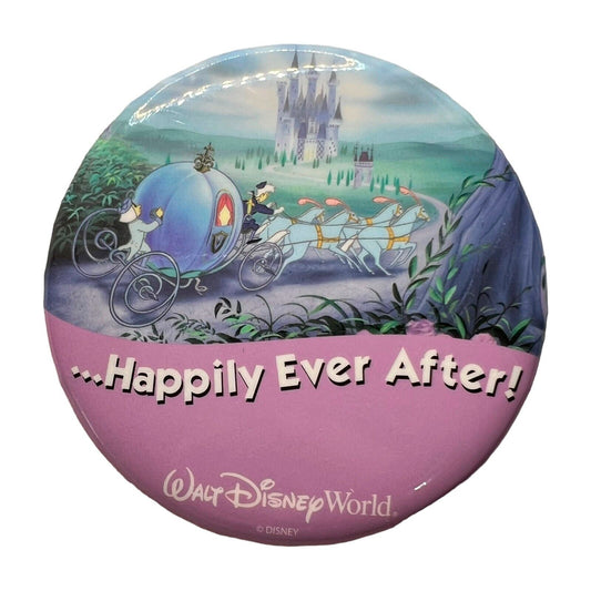 Disney's Happily Ever After Cinderella's Carriage Button - Vintage