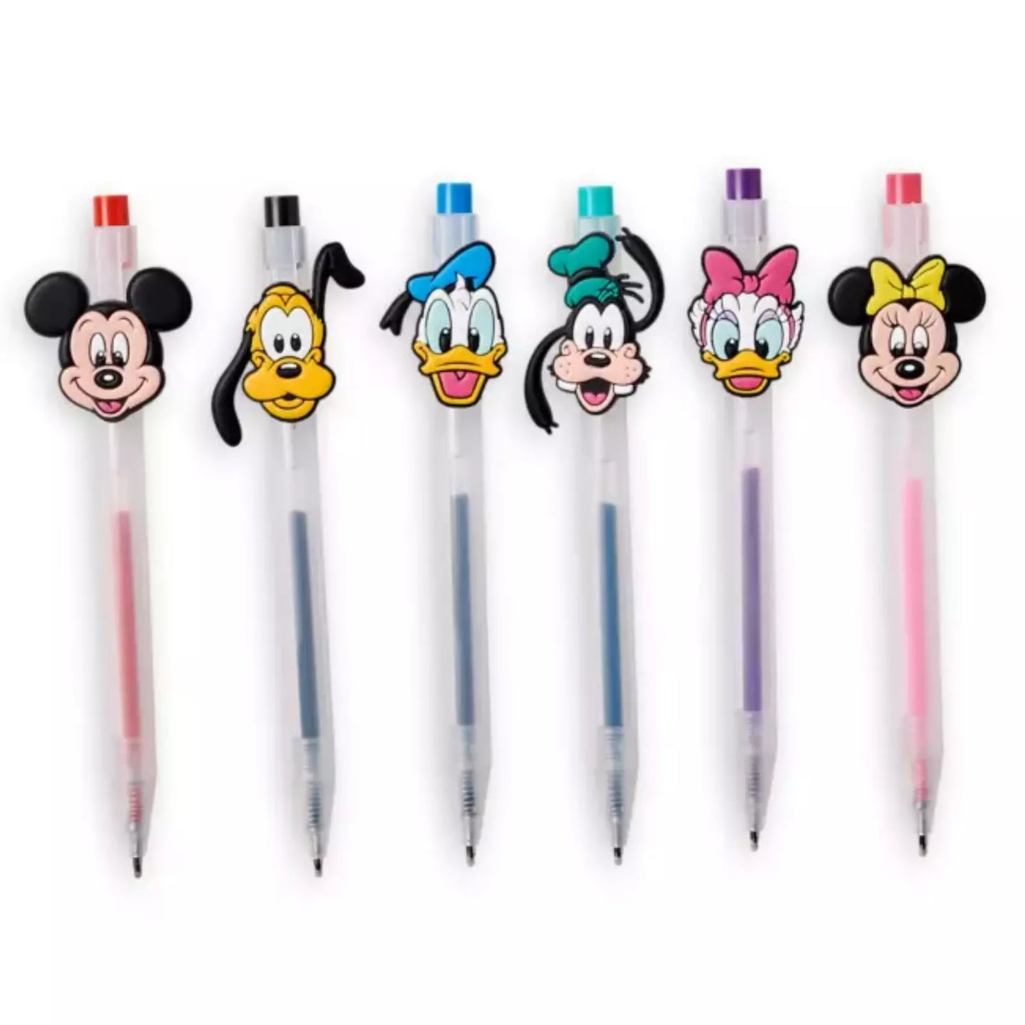 Mickey & Friends 6 Pack Colored Ink Characters Pen Set