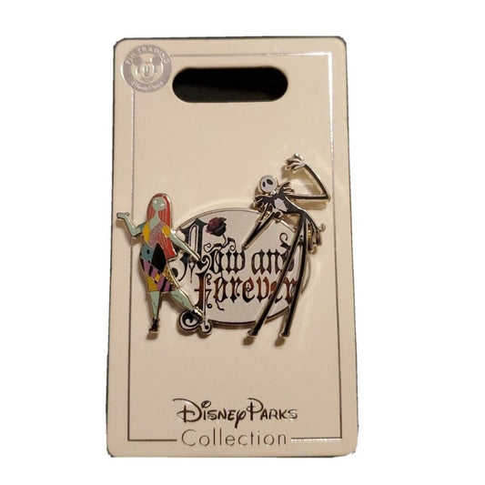 The Nightare Before Christmas Jack Skellington and Sally Now and Forever Pin