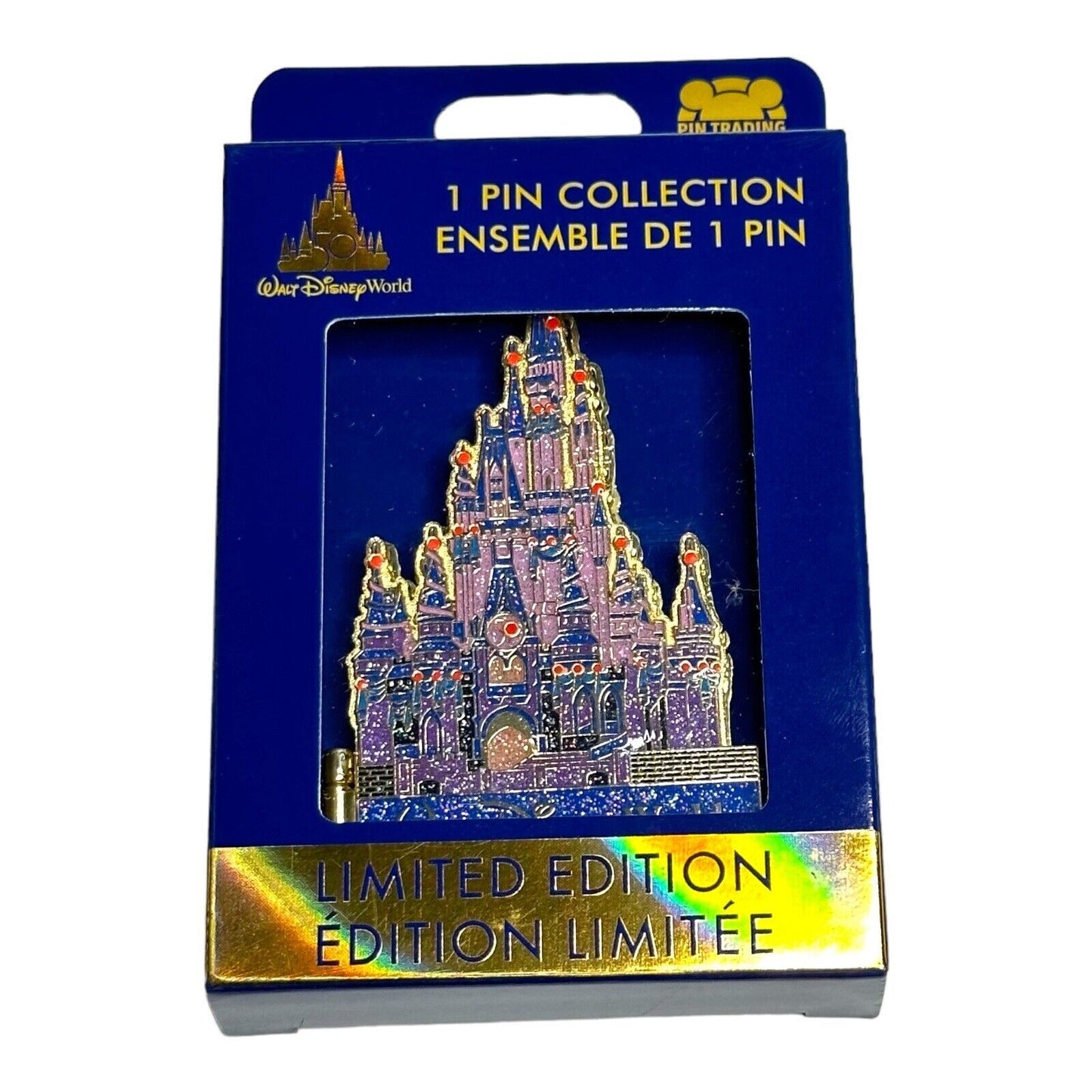 50th Magical Celebration Jumbo Cinderella Castle Pin - Limited Edition 3000