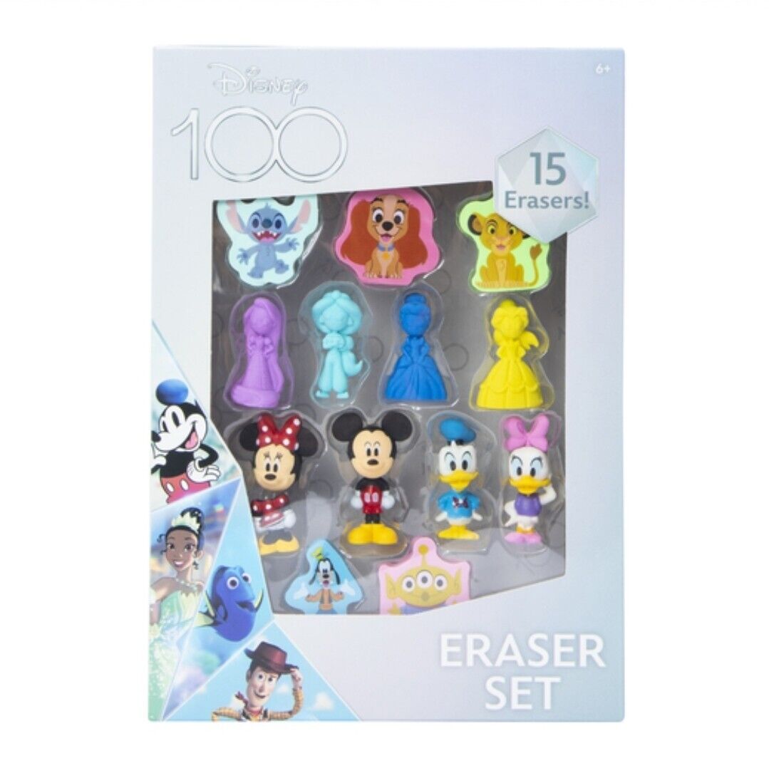 Disney100 Eraser Set 15-Count